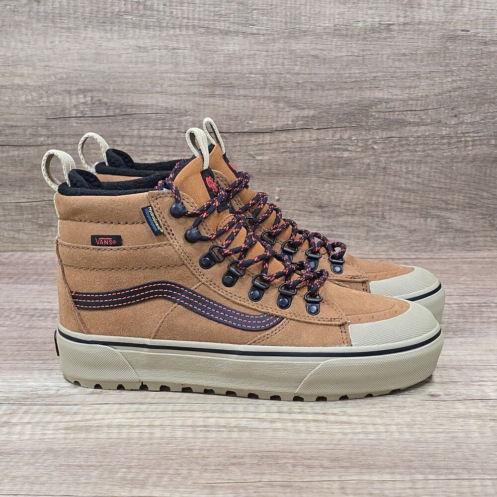 Vans Sk8-Hi MTE DR Men's Size 6.5 Women's Sz 8 Brown Suede Waterproof Shoes NEW